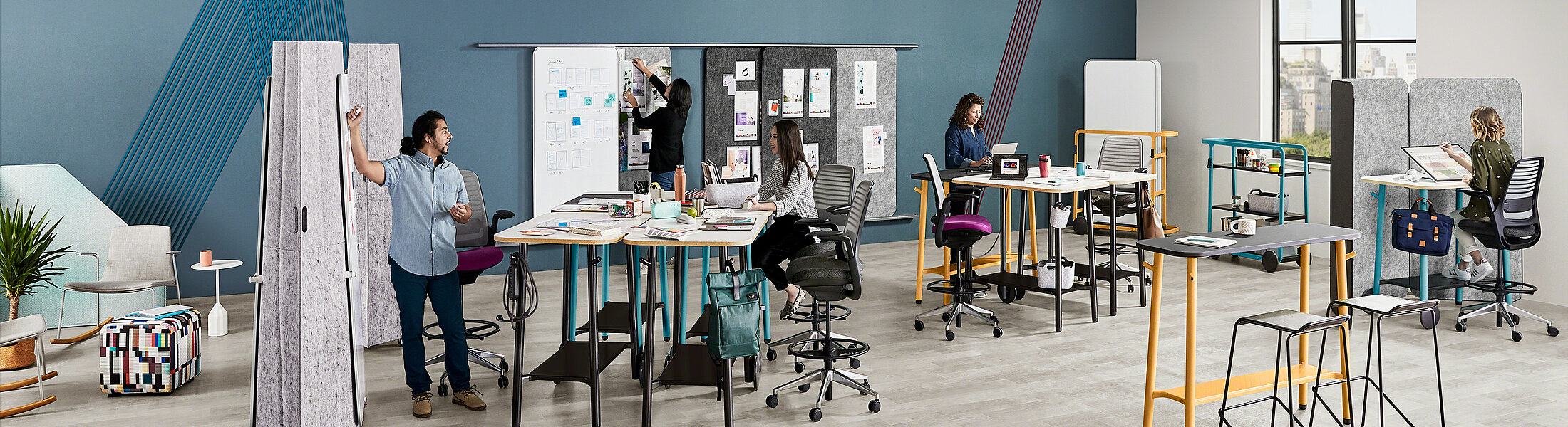 Agiles Arbeiten mit der Steelcase Flex Collection