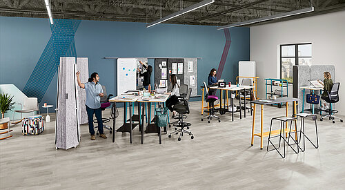 Agiles Arbeiten mit der Steelcase Flex Collection