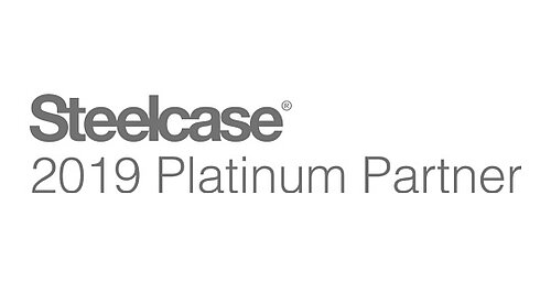 Bild mit Aufschrift Steelcase 2019 Platinum Partner. BOS Aktuelles